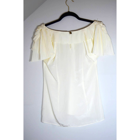 Leifsdottir Anthropologie White Cream Blouse size 2 - Picture 2 of 8